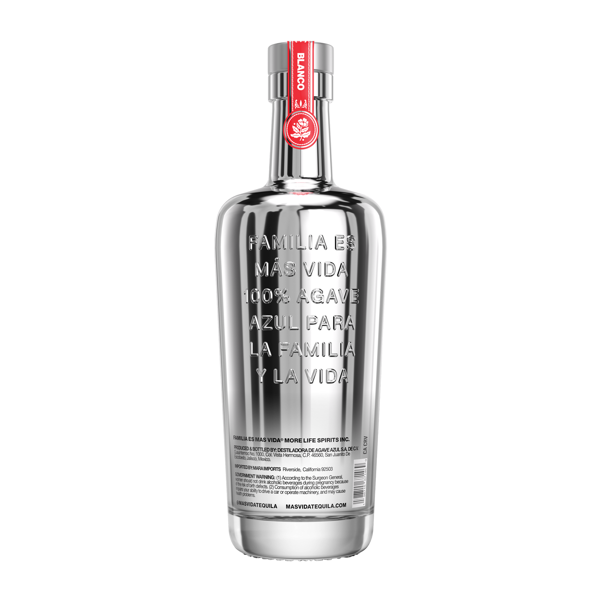 Blanco Más Vida Tequila 750ml