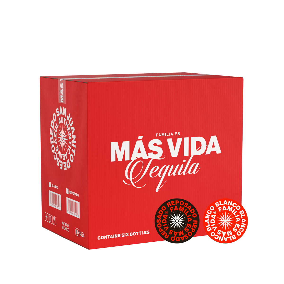 Blanco/Reposado Más Vida Tequila 750ml Case