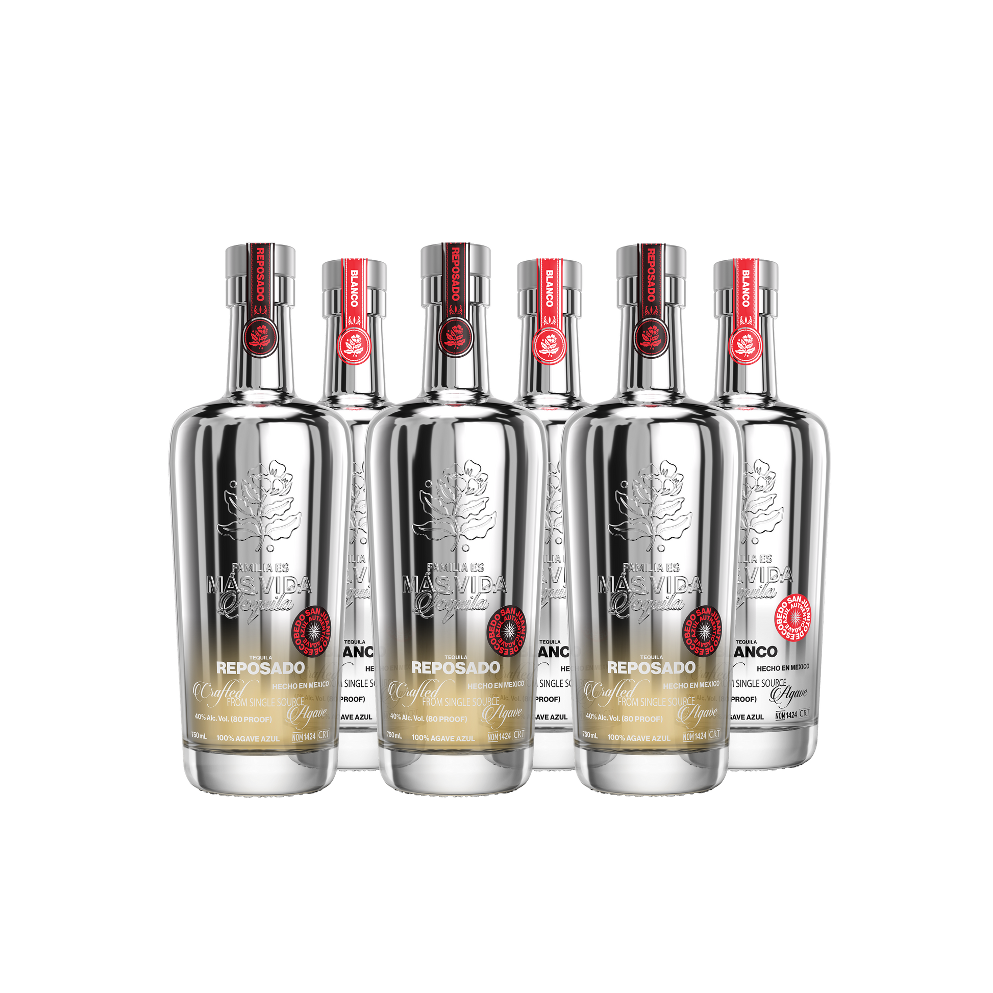 Blanco/Reposado Más Vida Tequila 750ml Case