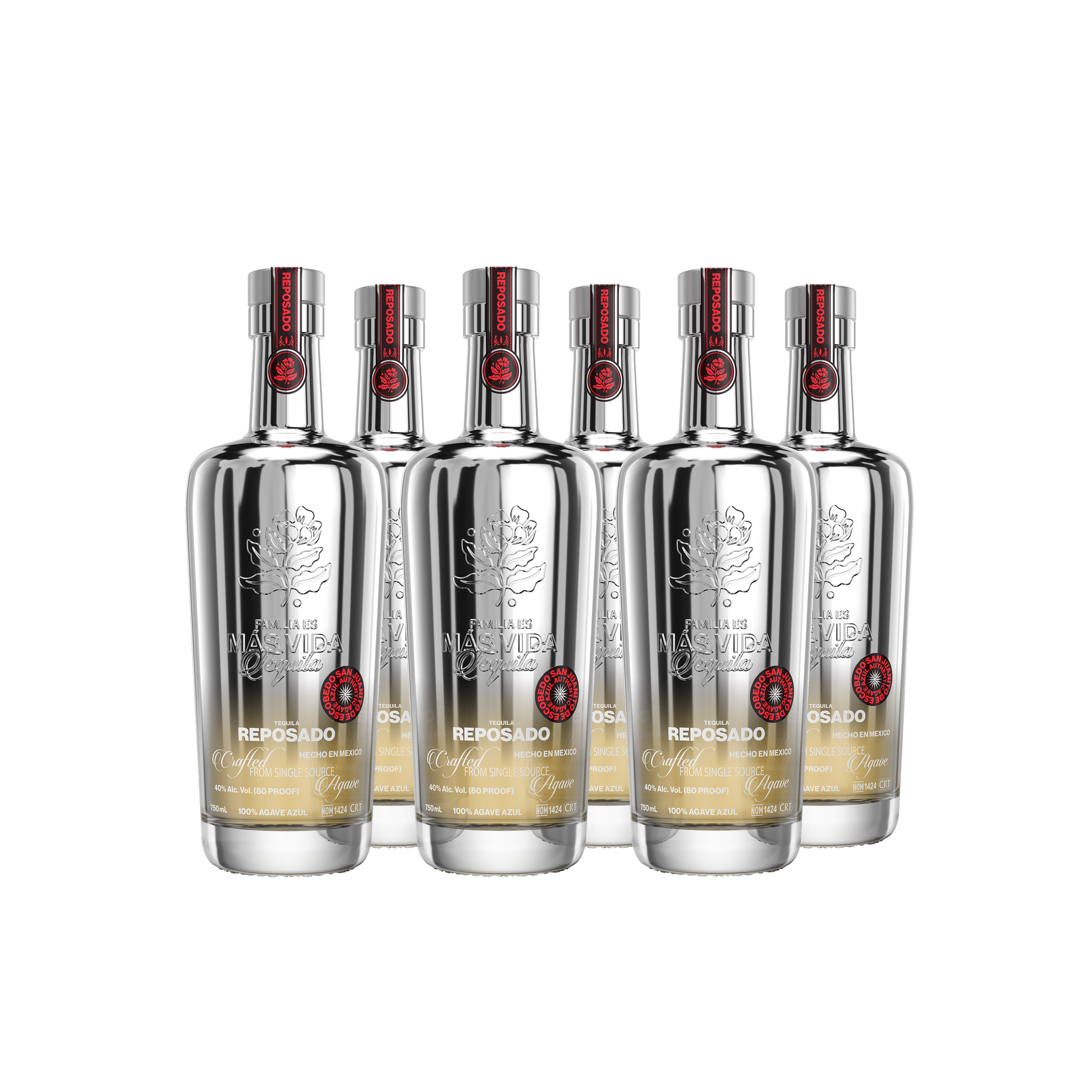 Reposado Más Vida Tequila 750ml Case
